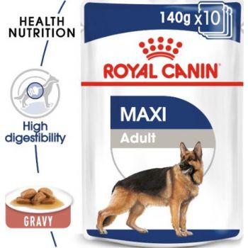  Royal Canin Dog WET FOOD - SHN Maxi Adult 140g (pouches) 