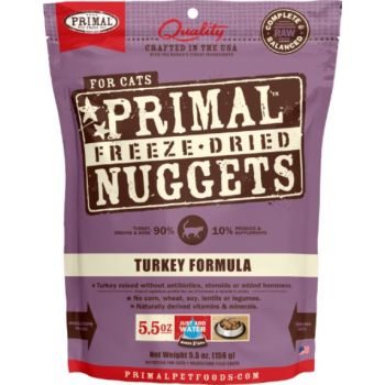  Primal Feline Turkey Freeze-Dried Formula – 5.5oz 