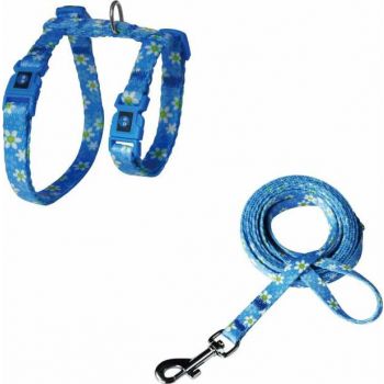  DOCO® LOCO Cat Harness + Leash 6ft Blue 