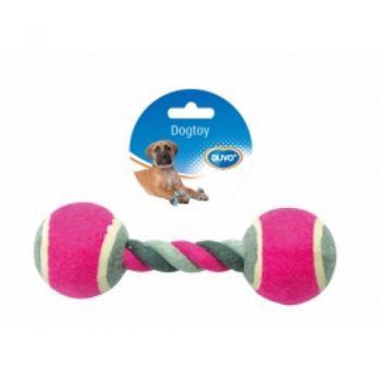  DUVO KNOTTED TENNIS BALL 2x-DOG TOY  :5414365066246 