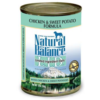  Natural Balance L.I.D. Chicken & Sweet Potato Canned Dog Formula 13oz ( 12 PCS ) 