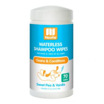  Nootie Waterless Shampoo Wipes – Sweet Pea & Vanilla 70 Count 