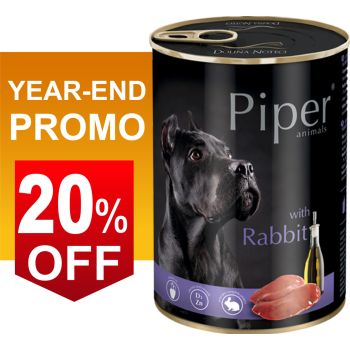  PIPER wet dog food with Rabbit 400g 