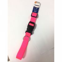Coastal 1" Adj Dog Collar Medium Neon Pink