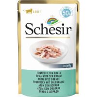 Schesir Cat Wet Food  Pouch Wet Food Tuna With Seabream