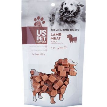  Us Pets Dog Treats Lamb Dices 1*1cm 100gm 