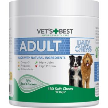  Vet’s Best Daily Chews (180 Soft Chews) – Adult 