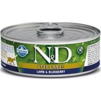 Farmina Natural & Delicious Prime Feline Lamb & Blueberry Cat Wet Food, 80g