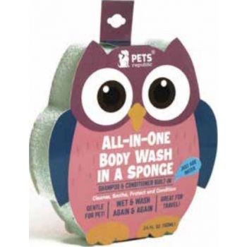  All-IN-ONE Body Wash in a Sponge Owl 