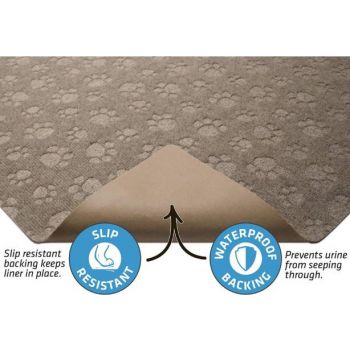  Dry Mate Litter Trapping Mats DEBOSSED PAW LITTER MAT TAUPE 28 X 34 Inches 