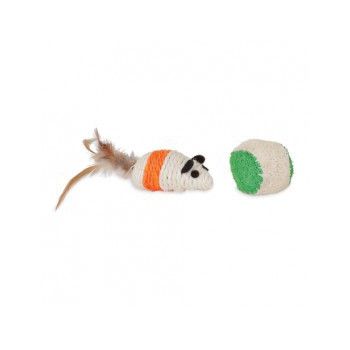  JACKSON GALAXY ROPE MOUSE w/BALL 