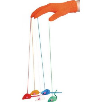  Flamingo Cat Toys Glove with Mice 