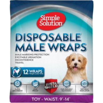  Simple Solution Disposable Male Dog Wraps XS 