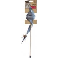 M-PETS Natura Plush Ribbon Cat Wand Toys