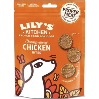  Lily's Kitchen Chomp-Away Chicken Bites Dog Treats 