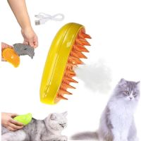 Saas 3in one steamy Cat Brush Yellow