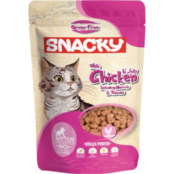  Snacky pouch 85gm kitten chicken grain free 