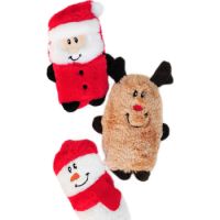 Zippypaws Christmas toys Holiday Squeakie Buddie 3pack