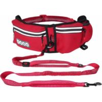 DOCO® Reflective Jogging Belt W/Reflective Nylon Bungee Leash (DCJB018)[Color - Maroon]