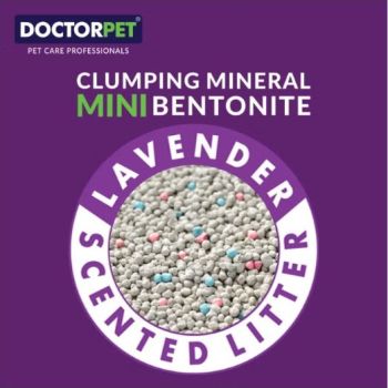  Doctor Pet Lavender Scented Clumping Mineral Mini Bentonite Cat Litter 16L 