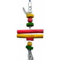 PETS CLUB NATURAL WOODEN BIRD TOY H-30 cm, W-15 cm