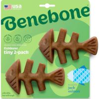 Benebone Dental Chew Fishbone Jack Salmon (Tiny) – 2 pack