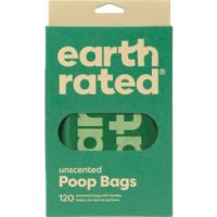 Earth Rated Easy-Tie Handle Poop Bags Unscented  120 bags