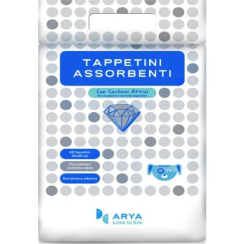  Arya Puppy Pads With Activated Carbon 60 x 60 cm, 40/pk 
