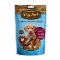 Dog Fest Rabbit ears with chicken for puppies - 90g (3.17oz)