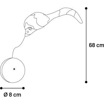  Flamingo Boula Moving Ball with Mouse Grey Electronic Cat Toys 