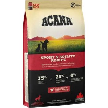  Acana Sport & Agility Recipe Adult Dry Dog Food 17KG 