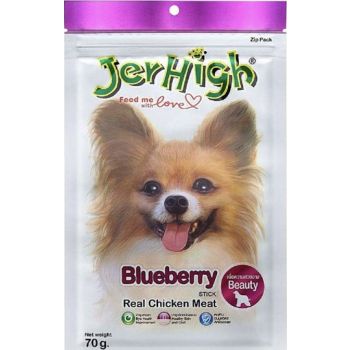  Jerhigh Blueberry Stick Dog Food - 70 gm 