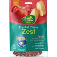 Happi Doggy Dental Chew Zest-Apple-2.5" (18 Pieces)-150g