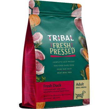  Tribal Fresh Pressed Complete Fresh Duck Adult Small Breed Dry Dog Food 1.5kg 