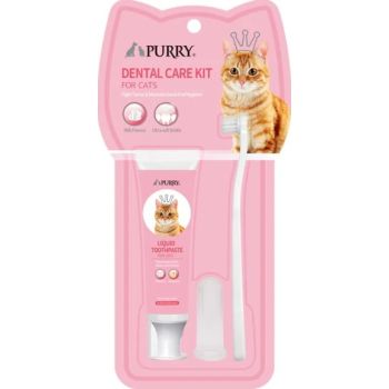  Purry Dental kit for Cats-Milk flavour 