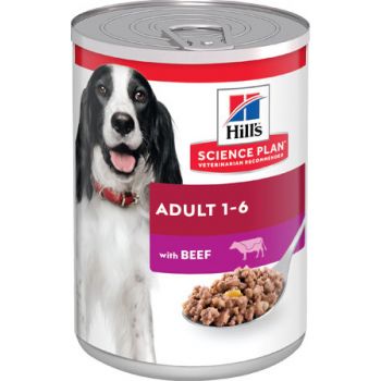  HILL’S SCIENCE PLAN Adult Dog Wet Food With Beef 370g 