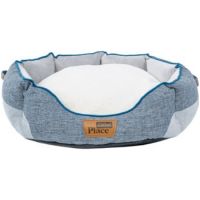 GiGwi Place Removable Cushion Luxury Dog Bed Blue White Small