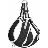 Fida Step-in Dog Harness – Reflective  Small Black (48.3cm – 55.9cm)