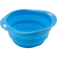 Beco Pets Collapsible Travel Dog Bowl  Blue Medium