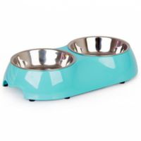 Pawsitiv Bowl Round Dinner Set BB Green S+S  ( 160 ml + 160 ml)