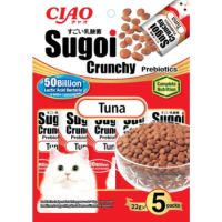 Inaba Ciao Sugoi Crunchy Tuna Flavor Plus Prebiotics 22gx5packs
