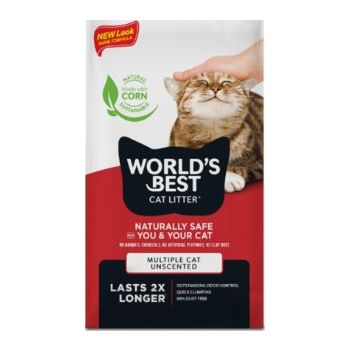  World's Best Litter Multiple Cat Clumping 28 lb Bag 