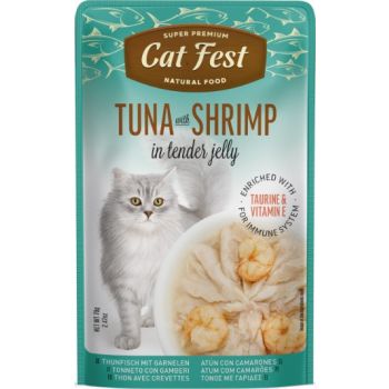  Cat Fest Tuna With Shrimp In Tender Jelly For Cats 70g 