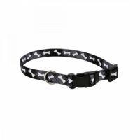 Coastal 5/8"Attire Dog Collar Black Bone Medium