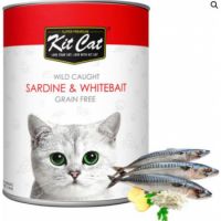Kit Cat Wet Food Wild Caught Sardine & WhiteBait 400g