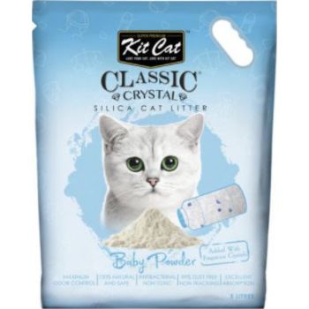  Kit Cat Classic Crystal Cat Litter – Baby Powder (5 Litres) 