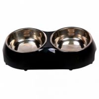 Nutrapet Melamine Double Diner Cream S 26.5 X 15 X 5.5 Cms 320ML