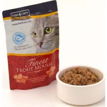  Fish4Cats Finest Trout Mousse for Cats 100g 