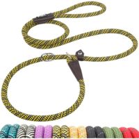 Fida Durable Slip Lead Dog Leash / Training Leash(6ft length, 1/2″ thick Rope) Yellow