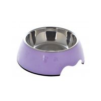 Nutrapet Melamine Round Paw Bowl Sets Violet S: 14*4.5 Cms 160/ml5.4oz